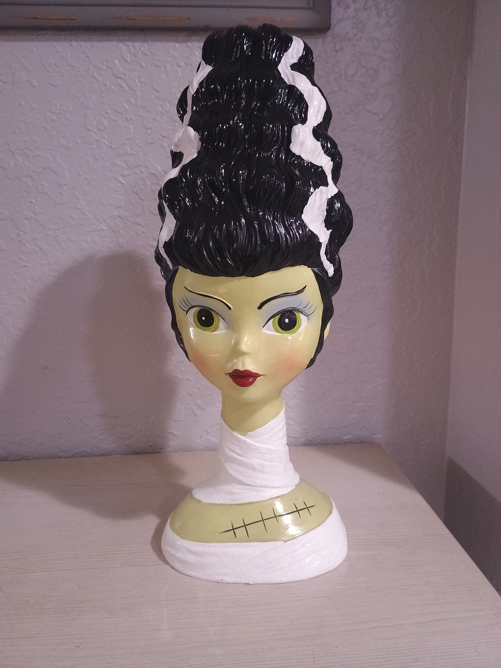 15" Bride of Frankenstein Bust Halloween Goblin & Ghoul NEW Mad Scientist
